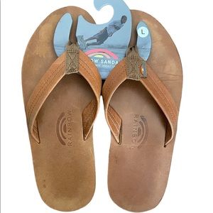 Mens rainbow sandals. Size large (9.5-10.5)